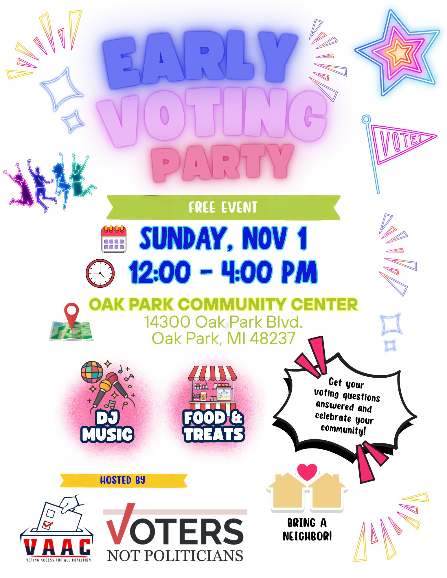 Early Voting Party in Oak Park