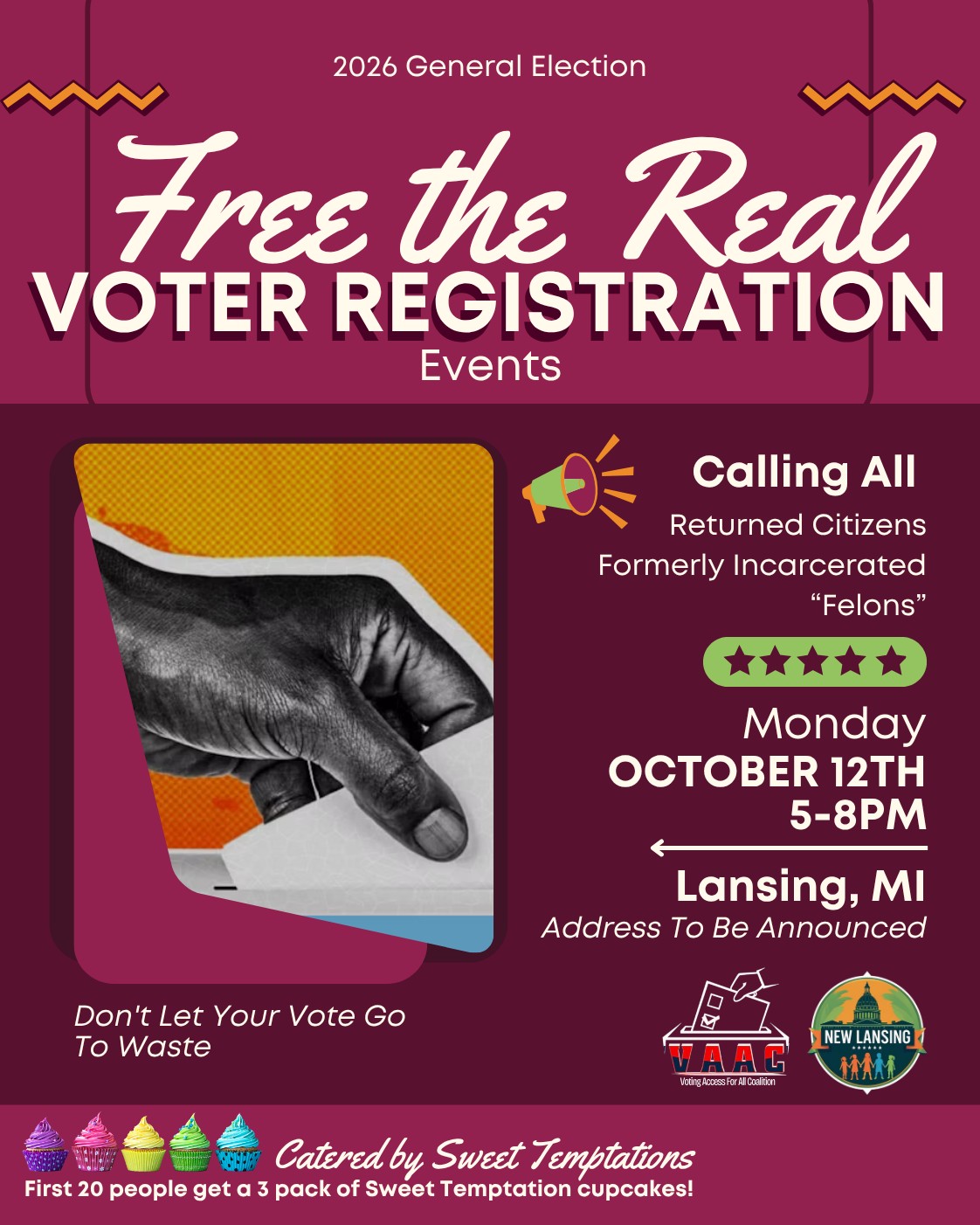 Free the Real: Voter Registration Event in Lansing