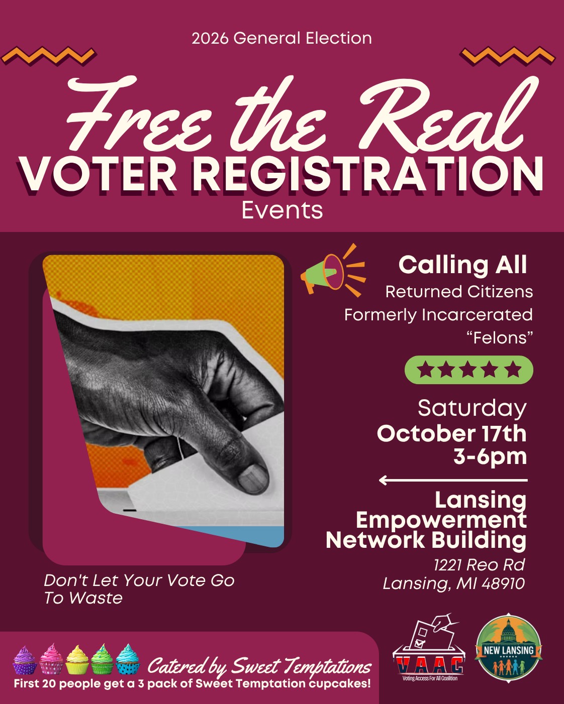 Free the Real: Voter Registration Event in Lansing